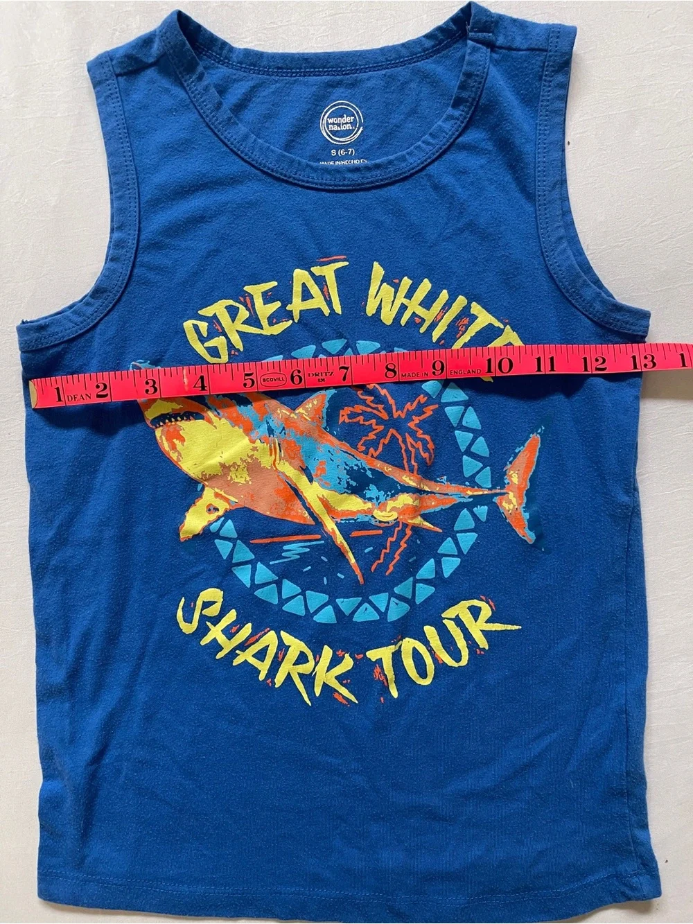 Kids Matching Set Ocean Themed Swimming Shirt & Shorts | Boys Small (6/7)